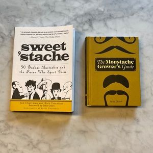 Mustache book bundle. Men. Father. Husband. Boyfriend. Son. Great gift!
